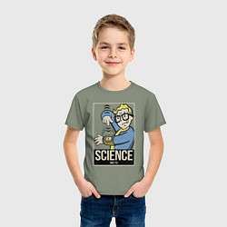 Футболка хлопковая детская Vault science, цвет: авокадо — фото 2