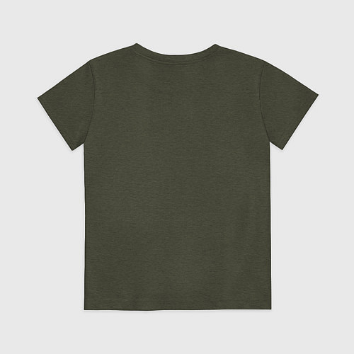 Детская футболка Милая овечка от нейросети / Меланж-хаки – фото 2