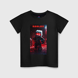 Детская футболка Roblox red style