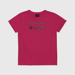 Футболка хлопковая детская Северная жара, цвет: маджента
