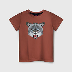 Детская футболка Серый волчара