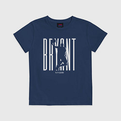 Футболка хлопковая детская Легенда Коби Брайант, цвет: тёмно-синий