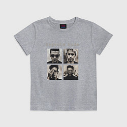 Футболка хлопковая детская Depeche Mode - Violator Live 01, цвет: меланж