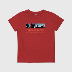 Футболка хлопковая детская Depeche Mode - World In My Eyes Single, цвет: красный