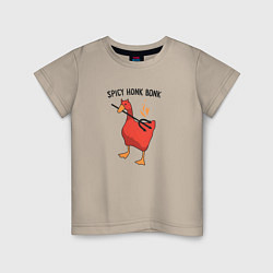 Детская футболка Spicy honk bonk - Untitled Goose Game