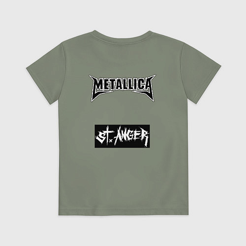 Детская футболка Обложка альбома St Anger группы Metallica / Авокадо – фото 2