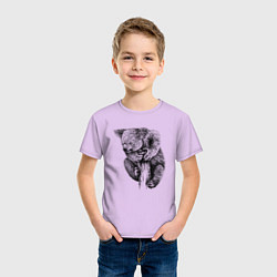 Футболка хлопковая детская Коала забралась на дерево, цвет: лаванда — фото 2