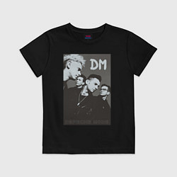 Футболка хлопковая детская Depeche Mode 90 Violator, цвет: черный