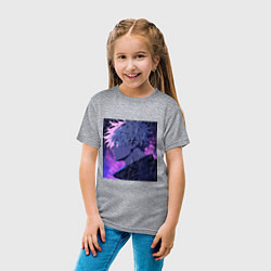 Футболка хлопковая детская The Strongest Jujutsu Sorcerer, цвет: меланж — фото 2