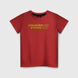 Детская футболка Counter strike 2 yellow