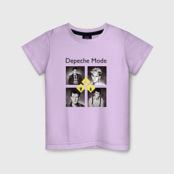 Футболка хлопковая детская Depeche Mode - DM retro, цвет: лаванда