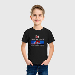 Футболка хлопковая детская Depeche Mode - Music for the Masses logo, цвет: черный — фото 2