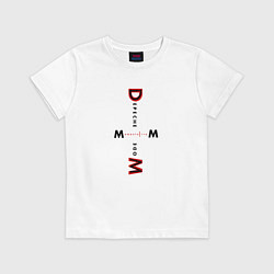 Футболка хлопковая детская Depeche Mode - Memento Mori Logo, цвет: белый