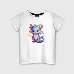 Детская футболка Cute dragon cat