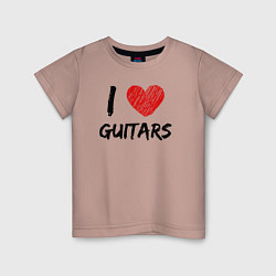 Детская футболка Люблю гитары
