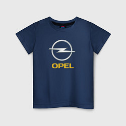 Футболка хлопковая детская Opel sport auto, цвет: тёмно-синий