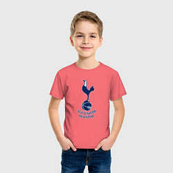 Футболка хлопковая детская Tottenham Hotspur fc sport, цвет: коралловый — фото 2