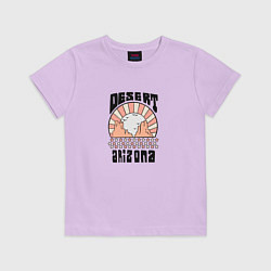 Футболка хлопковая детская Desert arizona, цвет: лаванда