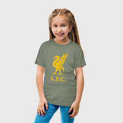 Футболка хлопковая детская Liverpool sport fc, цвет: авокадо — фото 2