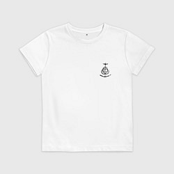 Футболка хлопковая детская Символ Elden Ring - мини, цвет: белый