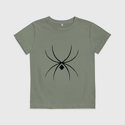 Детская футболка Черный паук