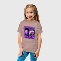 Футболка хлопковая детская Im not your brah, цвет: пыльно-розовый — фото 2