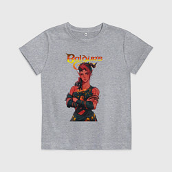 Футболка хлопковая детская Карлах - врата балдура, цвет: меланж