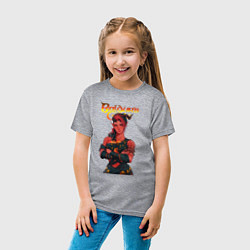 Футболка хлопковая детская Карлах - врата балдура, цвет: меланж — фото 2