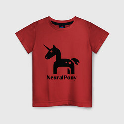 Футболка хлопковая детская Neural Pony, цвет: красный