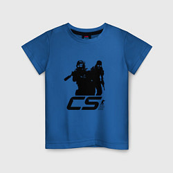 Футболка хлопковая детская Counter-strike 2 - one color, цвет: синий