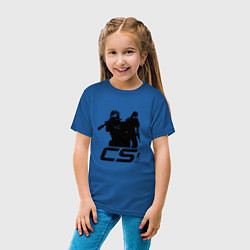 Футболка хлопковая детская Counter-strike 2 - one color, цвет: синий — фото 2