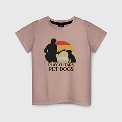Детская футболка Гитары и собаки