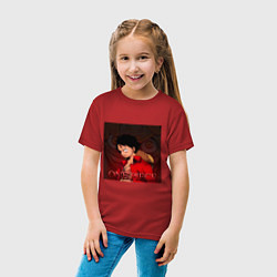 Футболка хлопковая детская One Piece - Луффи, цвет: красный — фото 2