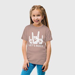 Футболка хлопковая детская Давай зажигать, цвет: пыльно-розовый — фото 2