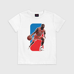 Футболка хлопковая детская Jordan play, цвет: белый