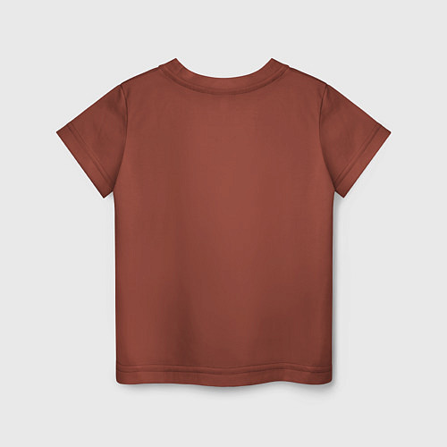 Детская футболка Кибер девчонка - нейросеть / Кирпичный – фото 2