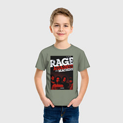 Футболка хлопковая детская RATM - all group, цвет: авокадо — фото 2