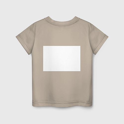 Детская футболка Качок / Миндальный – фото 2