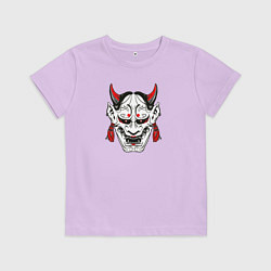 Футболка хлопковая детская Ханья - кокетка, цвет: лаванда