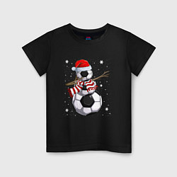 Детская футболка Soccer snowman