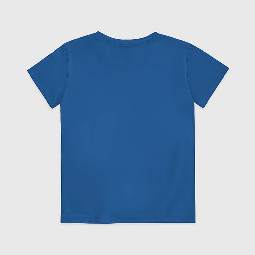 Детская футболка Индейка-хипстер / Синий – фото 2