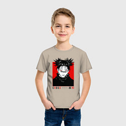 Футболка хлопковая детская Чосо - Магическая битва, цвет: миндальный — фото 2