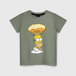 Детская футболка Бомбанувший Гомер