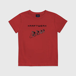 Футболка хлопковая детская Kraftwerk - Tour de france, цвет: красный
