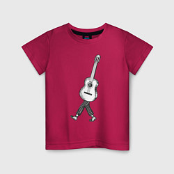Детская футболка Человек гитара