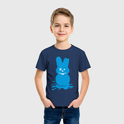 Футболка хлопковая детская Blue bunny, цвет: тёмно-синий — фото 2