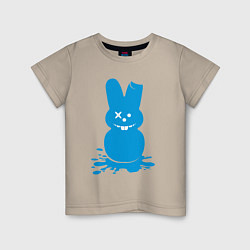 Футболка хлопковая детская Blue bunny, цвет: миндальный