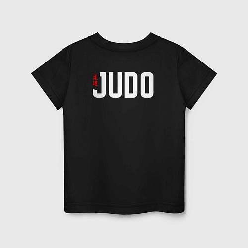 Детская футболка Judo simbol / Черный – фото 2