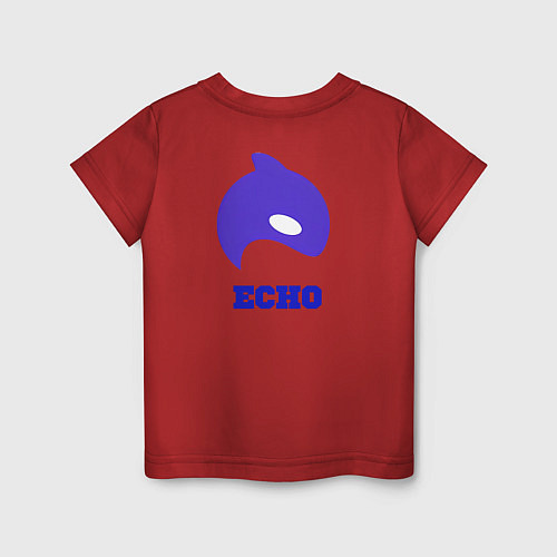 Детская футболка ECHO / Красный – фото 2