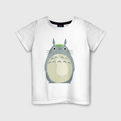 Футболка хлопковая детская Neighbor Totoro, цвет: белый